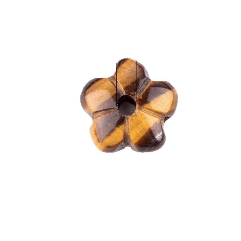2057-Ágata de ametista natural 14mm flor de ameixa contas soltas DIY pulseira de flor frisada colar acessórios