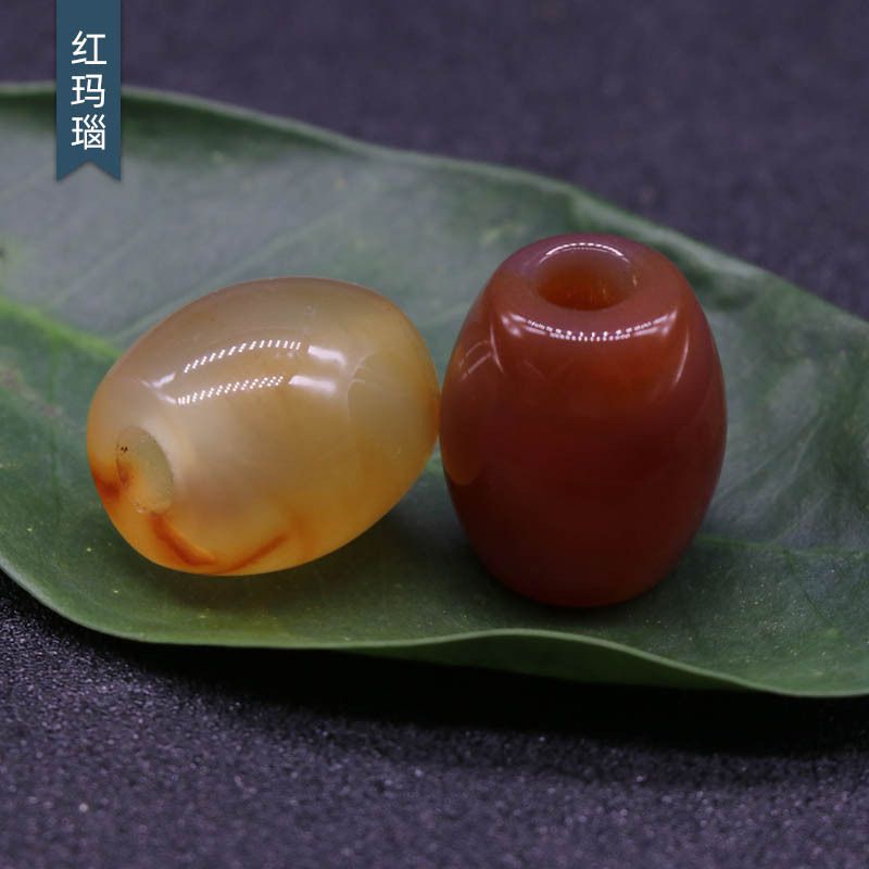 326-Grandes Buracos Grânulos Cristal Ágata Jade Barrel Grânulos Grandes Buracos Soltos 16 × 18mm Abertura 5mm Acessórios para Jóias