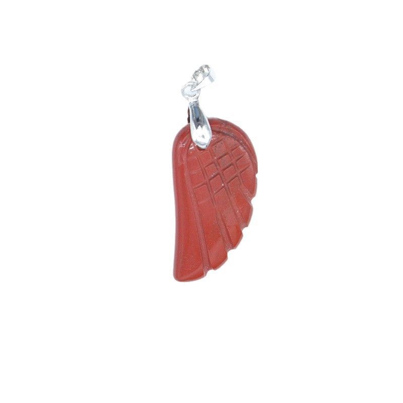1608-32Mm pingente de asa, pedra de ágata de cristal natural gravado pingente de asa DIY acessórios de jóias