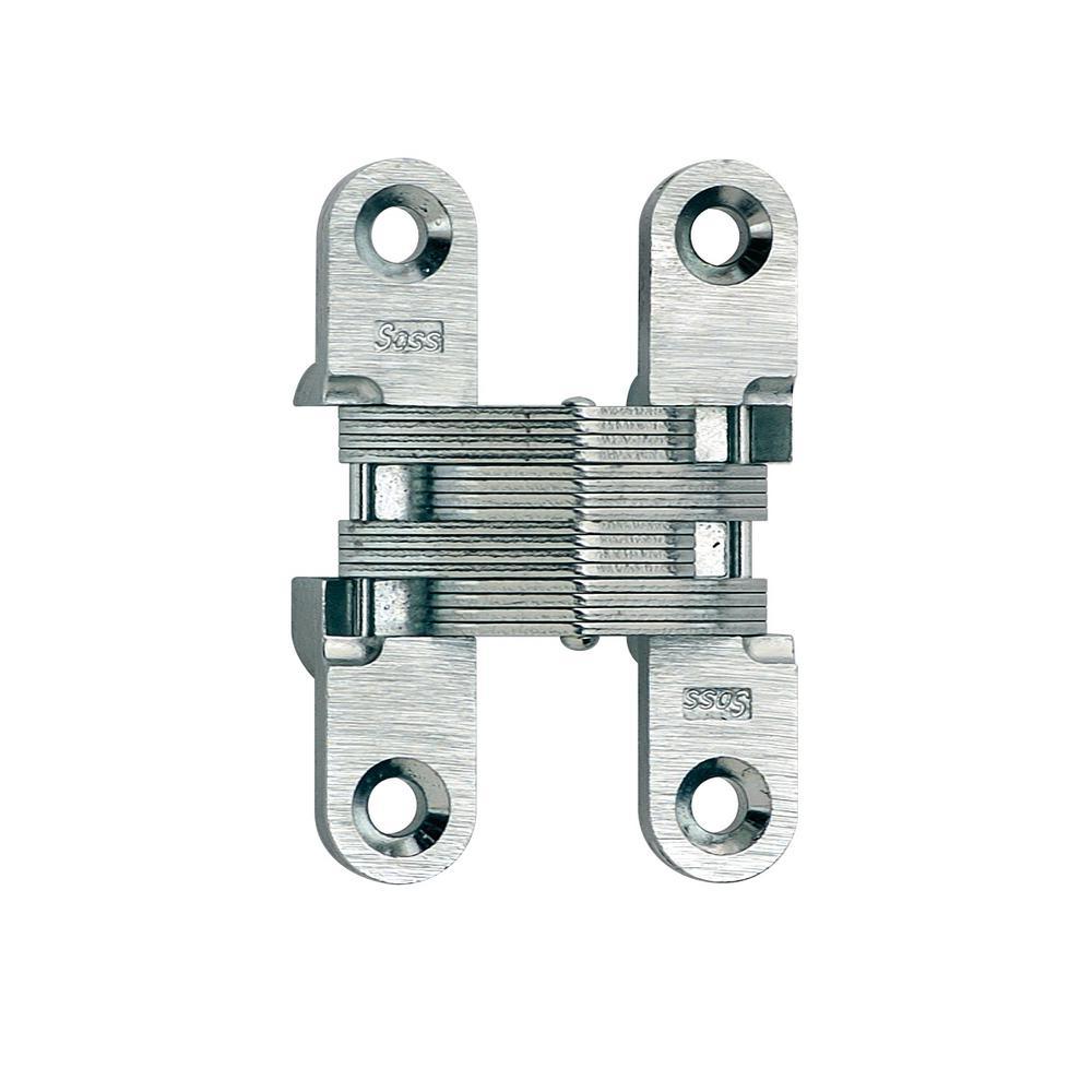 1/2 in. 2-3/8 in. Satin Brass Invisible Hinge