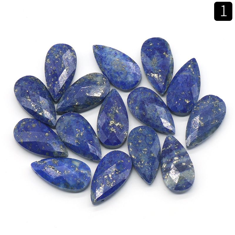 1423-Cristal de pó natural ametista gota de água cortada contas soltas colar DIY brincos pingente acessórios pingente de jóias