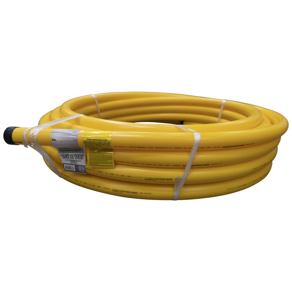 1-1/2 in. IPS x 250 ft. DR 11 Underground Yellow Polyethylene Gas Pipe