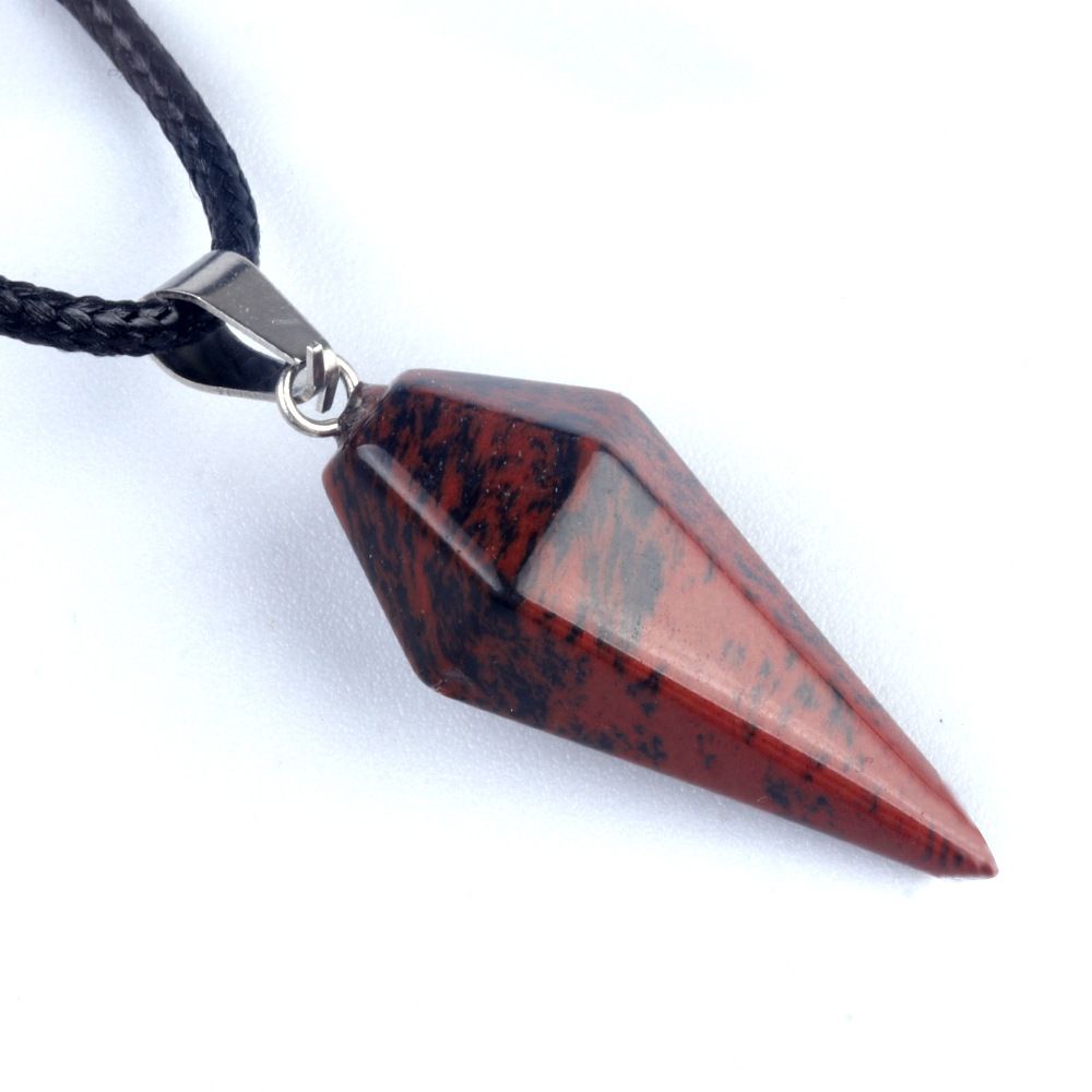 Pingente de Cristal Natural Hexagonal Cone Cônico Hexagonal Rômbolo Pêndulo eBay AliExpress Jóias