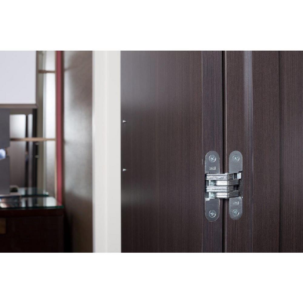 1/2 in. 2-3/8 in. Satin Chrome Invisible Hinge