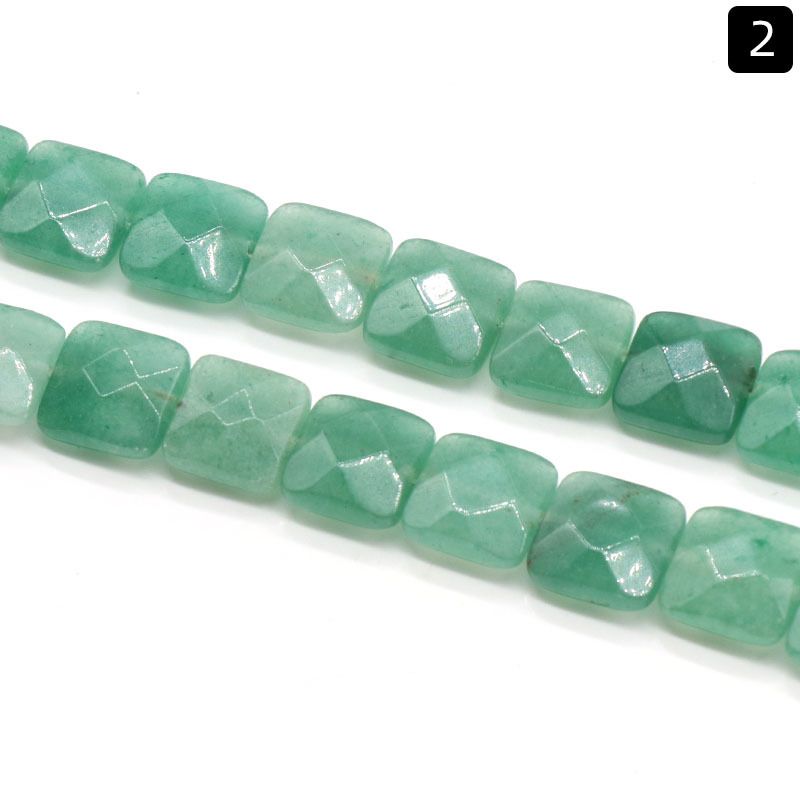 1369-12 * 12Mm seção quadrada, quadrado de pedra de ágata de cristal natural DIY acessórios de jóias material