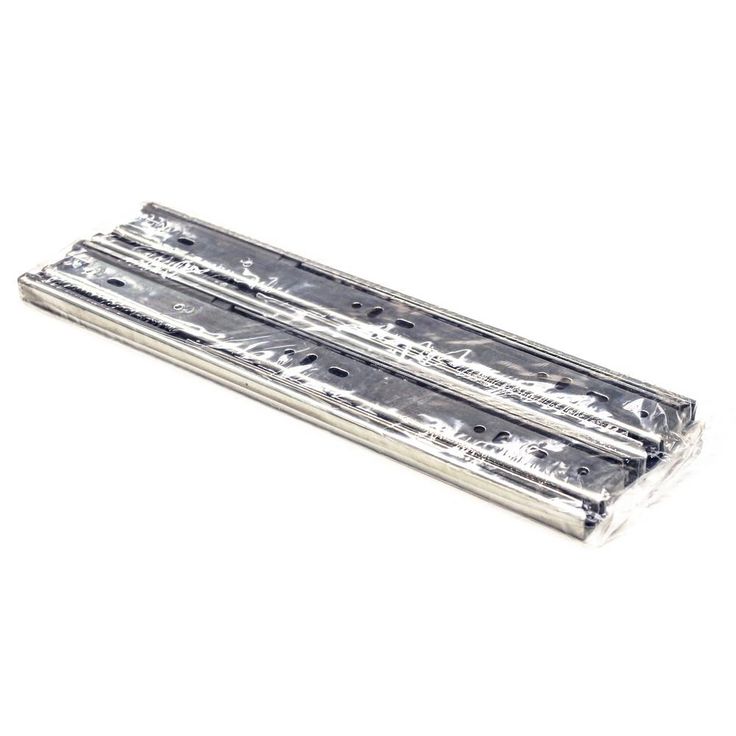 10 in. Side Mount Soft Close Full Extension Ball Bearing Drawer Slide with Installation Screws (1-Pair)