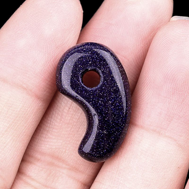 175-Cristal ágata yin e yang gancho jade pingente grande tengu Inuyasha animação pulseira periférica colar acessórios