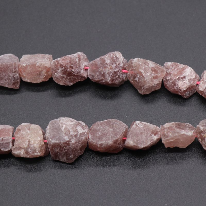 Ágata de cristal rosa transfronteiriça europeia e americana fluorita perfuração de minério de pedra áspera, minério de lã com contas soltas DIY irregulares