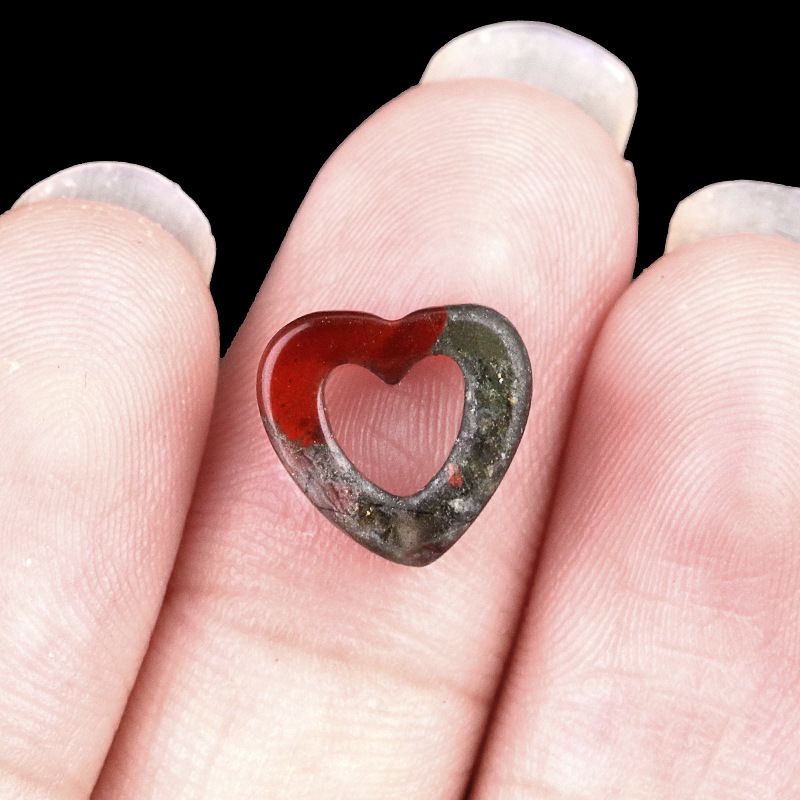 2055-Pedra de cristal natural ágata oco amor contas soltas DIY colar colar pulseira acessórios contas