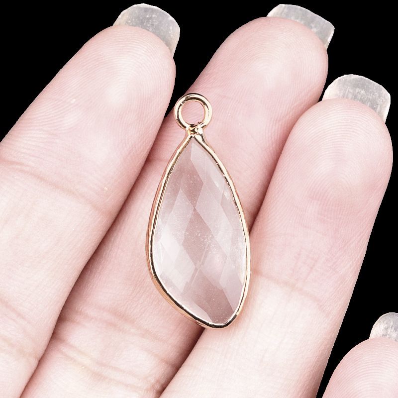 2099-11X21mm ametista cobre bainha pingente de gota de água em forma especial brincos DIY gancho de cabelo acessórios material
