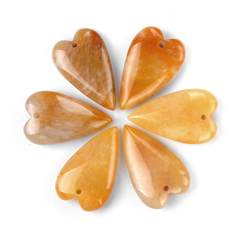 25 * 40 longo amor casal DIY material artesanal cristal ágata pêssego colar acessórios com buracos