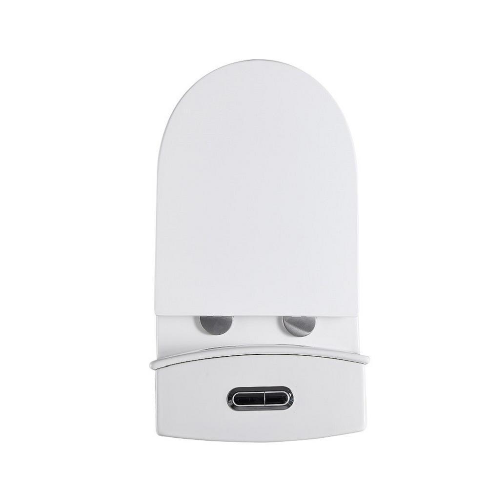 1-Piece 1.28 GPF Dual Flush High Efficiency Elongated Toilet in White, Seat Included