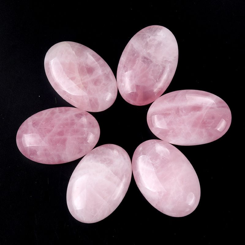 1727-Alça de cristal rosa, pedra de jogo em forma de sabão de cristal de pó natural, cristal de ajuda à meditação de ioga