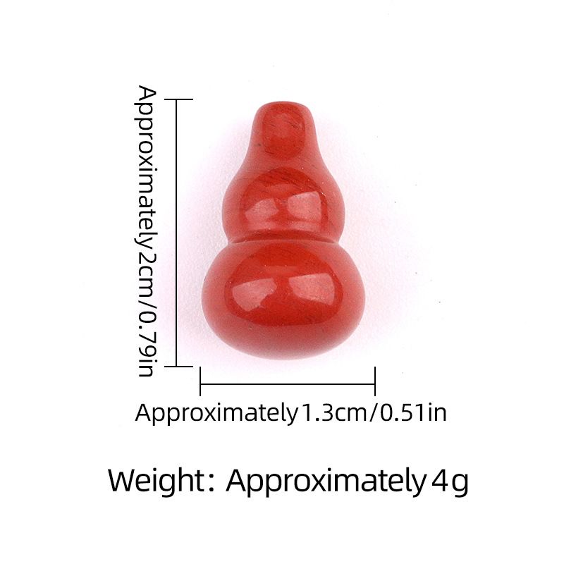 2158-Ágata de cristal 20mm cabaça pequena não porosa contas soltas DIY tecido pequeno cabaça pingente acessórios de jóias
