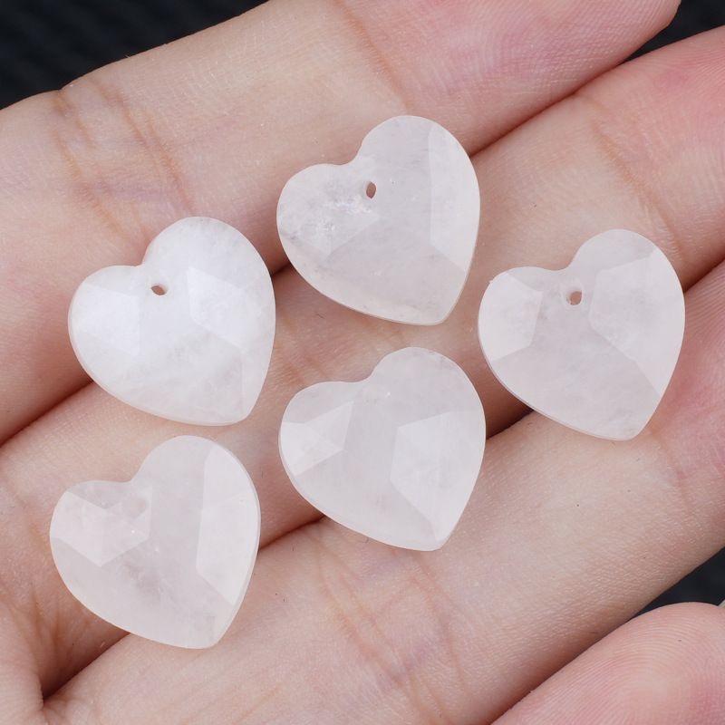 13Mm cristal ágata jade corte amor pingente DIY colar pulseira brincos jóias acessórios material
