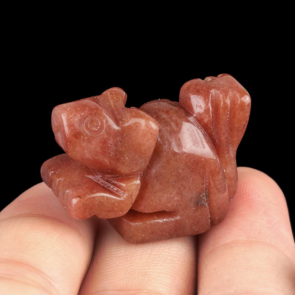 1917-1Em pedra de ágata de cristal natural de esquilo gravada mini enfeite artesanal de animal pequeno