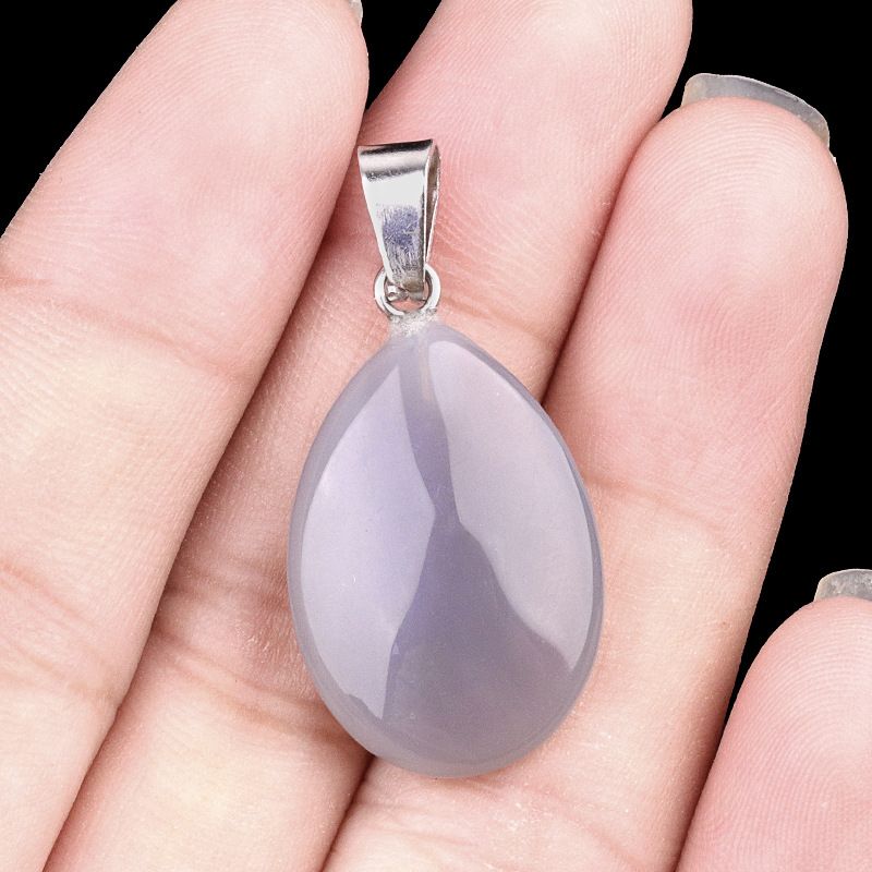 1743-16X24mm pedra de cristal natural ágata pingente de gota de água plana, pingente de pedra DIY acessórios de jóias