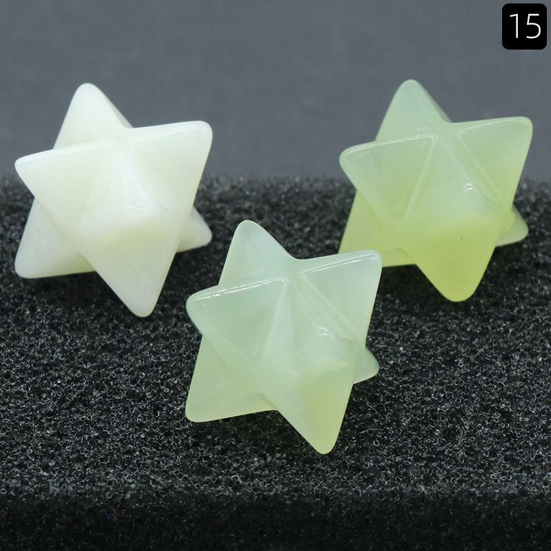 1444-Merkaba estrela de Kaba não porosa, pedra de ágata de cristal natural Merkaba grande hexagrama de satélite