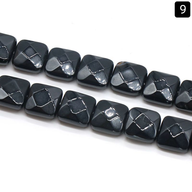 1369-12 * 12Mm seção quadrada, quadrado de pedra de ágata de cristal natural DIY acessórios de jóias material