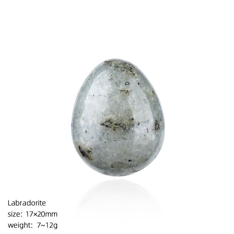 1431 Ovo de pedra de pedra crua em forma de pássaro de cristal natural de 20mm de cristal natural pequeno com ágata da Páscoa esculpida em forma de ovo