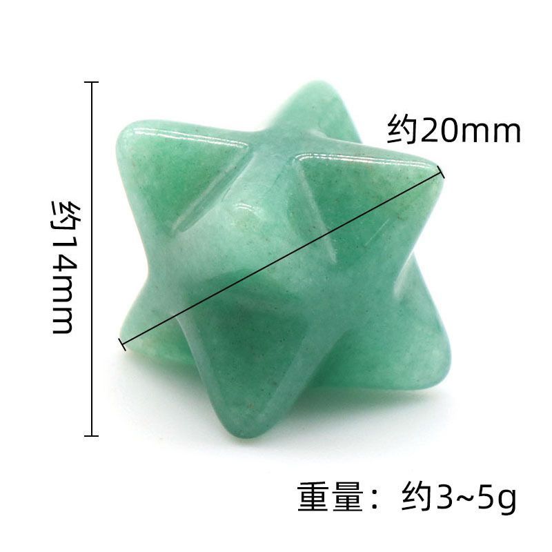 1444-Merkaba estrela de Kaba não porosa, pedra de ágata de cristal natural Merkaba grande hexagrama de satélite