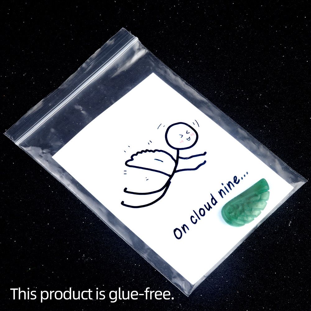 1808-Na nuvem nove séries de cartas de cristal natural ágata pedra 30mm asa criatividade