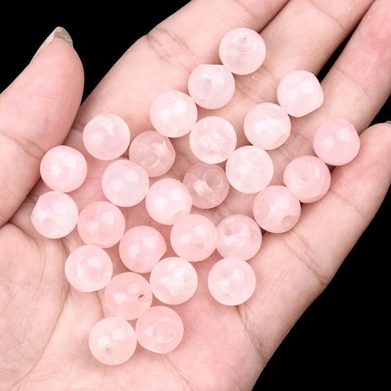 2040-Natural ametista cordão redondo furo lateral fivela de disco de ágata botão de jade Tang roupas Hanfu acessórios de vestuário