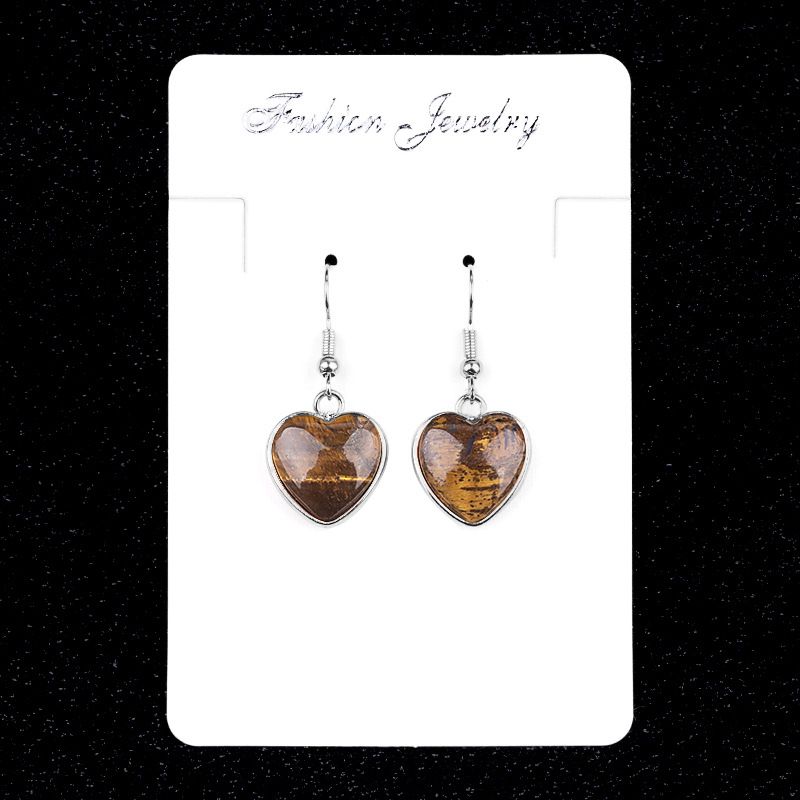 2091-Amethyst agate stone love brincos brincos de pedra preciosa luz luxo