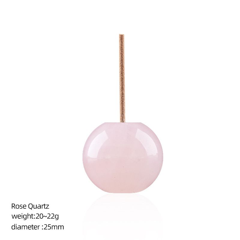 25Mm base de plug de incenso de cristal natural, pequeno ornamento de mesa, pedra áspera polida em forma de tambor perfurado porta-incenso de fio de pedra semi-preciosa