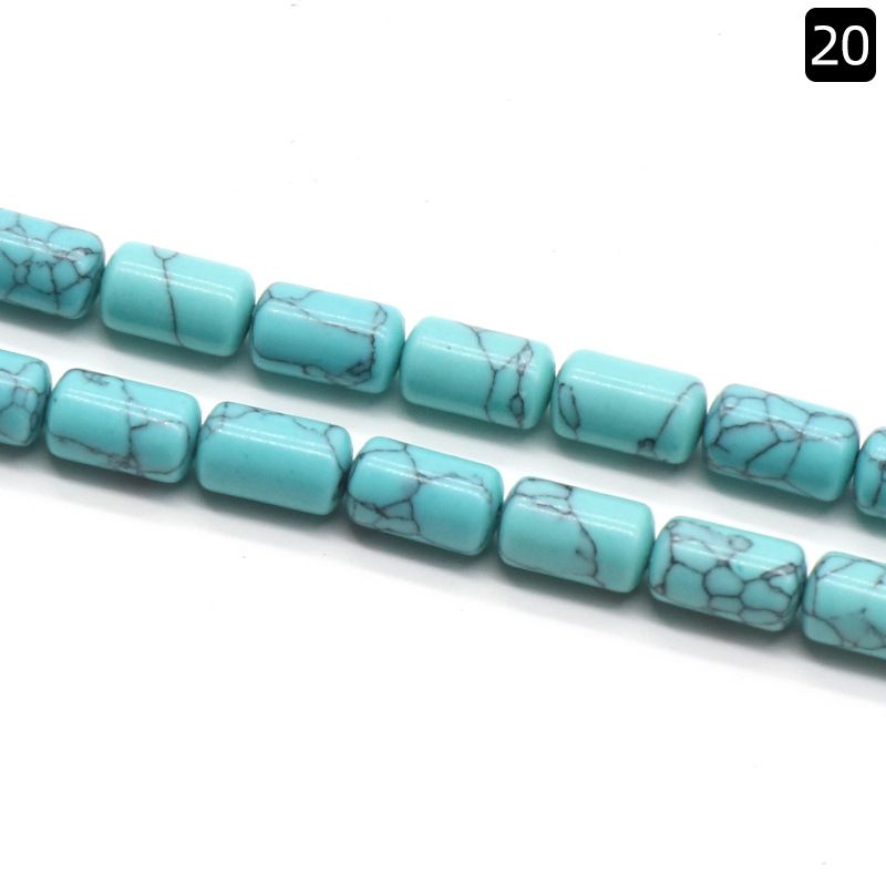 1330-Cristal ágata jade 6 * 10mm cilíndrico solto talão espaçador de tubo redondo talão de balde acessórios DIY vários materiais