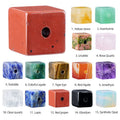 10Mm quadrado de cristal 2mm contas de buraco grande DIY pulseira artesanal colar espaçador de contas acessórios de contas soltas cubo de açúcar de cristal natural