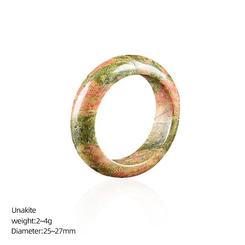 Anéis de cristal natural, pulseiras de mão masculinas e femininas, anéis de corrida, acessórios, anéis de pedra semipreciosa ins nicho high-end sense