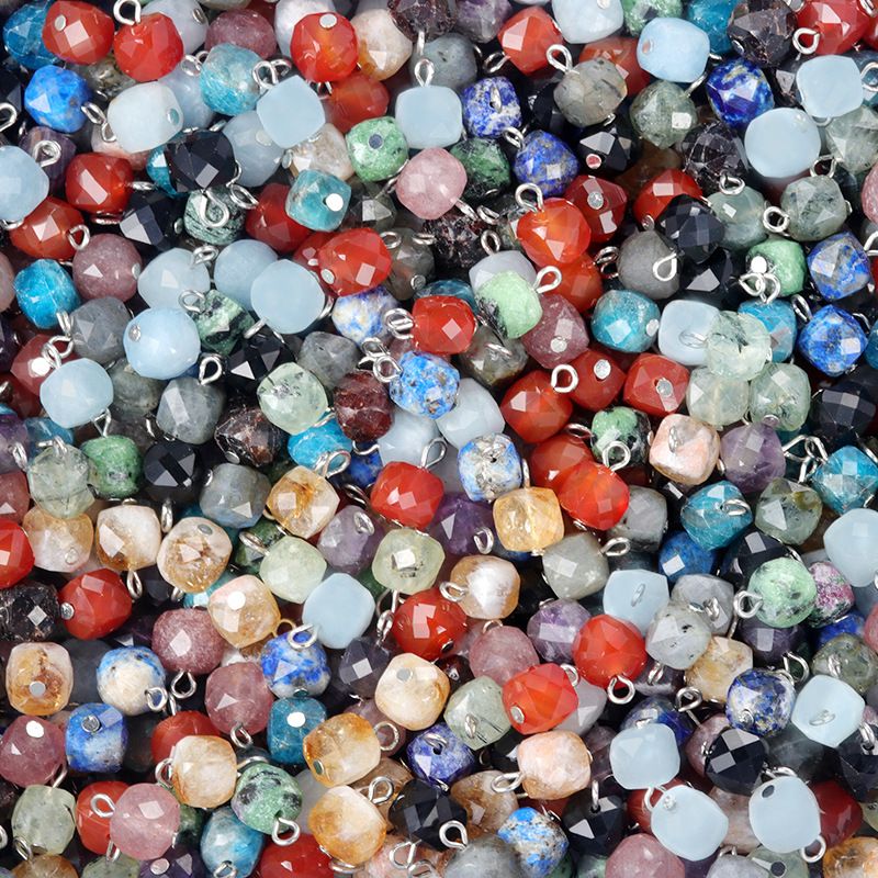1724-9Mm contas de cristal quadradas cortadas, botões cheongsam Hanfu, acessórios de vestuário Acessórios de jóias DIY