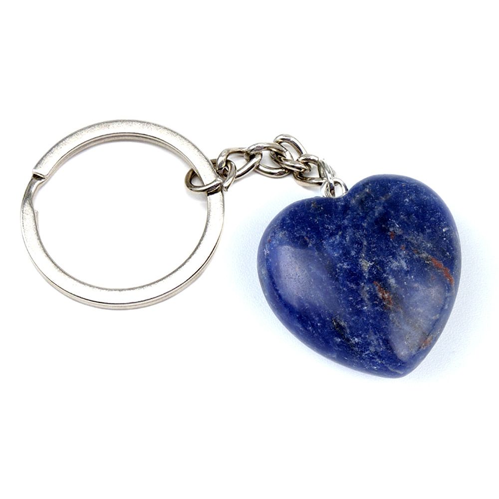 Pedra de ágata de cristal natural 30mm chaveiro do amor, pingente em forma de coração DIY caixa de presente acessórios de jóias