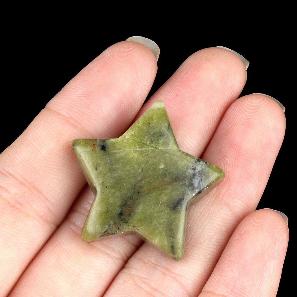 1433-30Mm pentagrama de cristal natural ágata estrela de pedra lua DIY estrela não porosa acessórios material