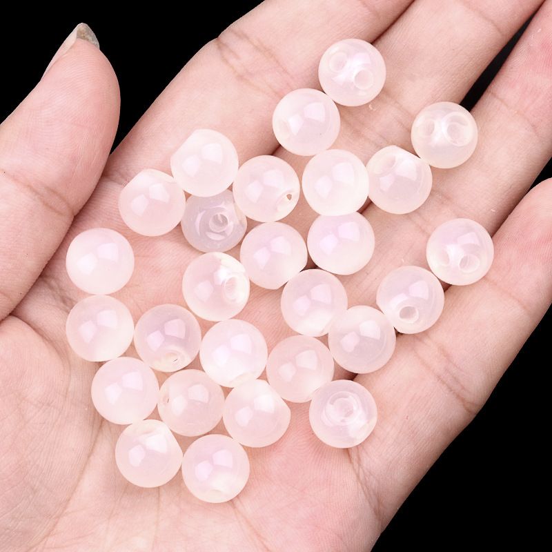 2040-Natural ametista cordão redondo furo lateral fivela de disco de ágata botão de jade Tang roupas Hanfu acessórios de vestuário
