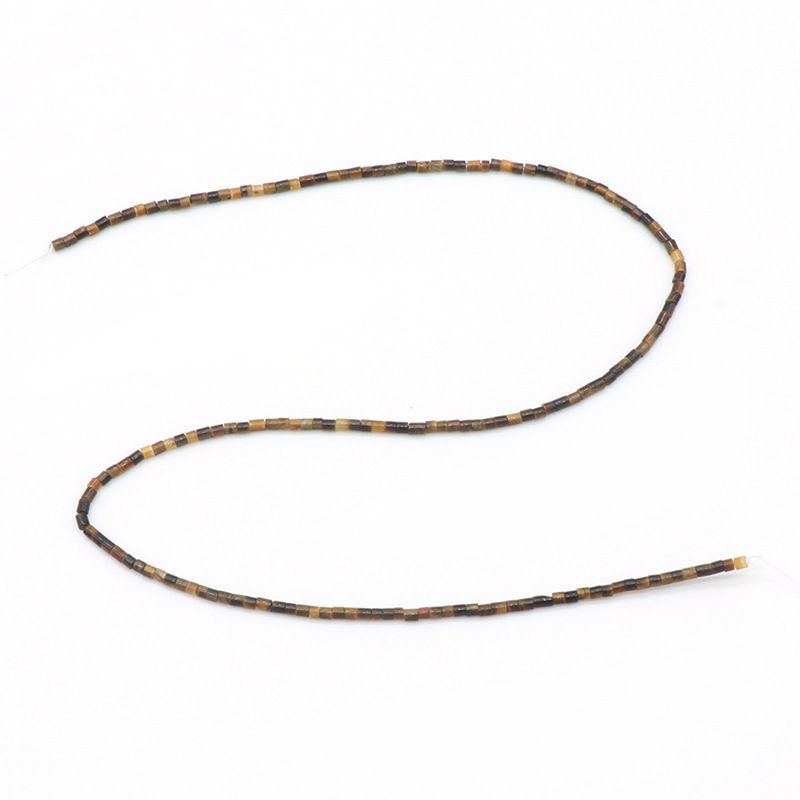 1110-Pedra semi-preciosa de ágata de cristal natural 2X2mm cilíndrico frisado DIY pulseira colar brincos material de jóias