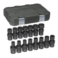 1/2 in. Drive Metric Impact Universal Socket Set (15-Piece)