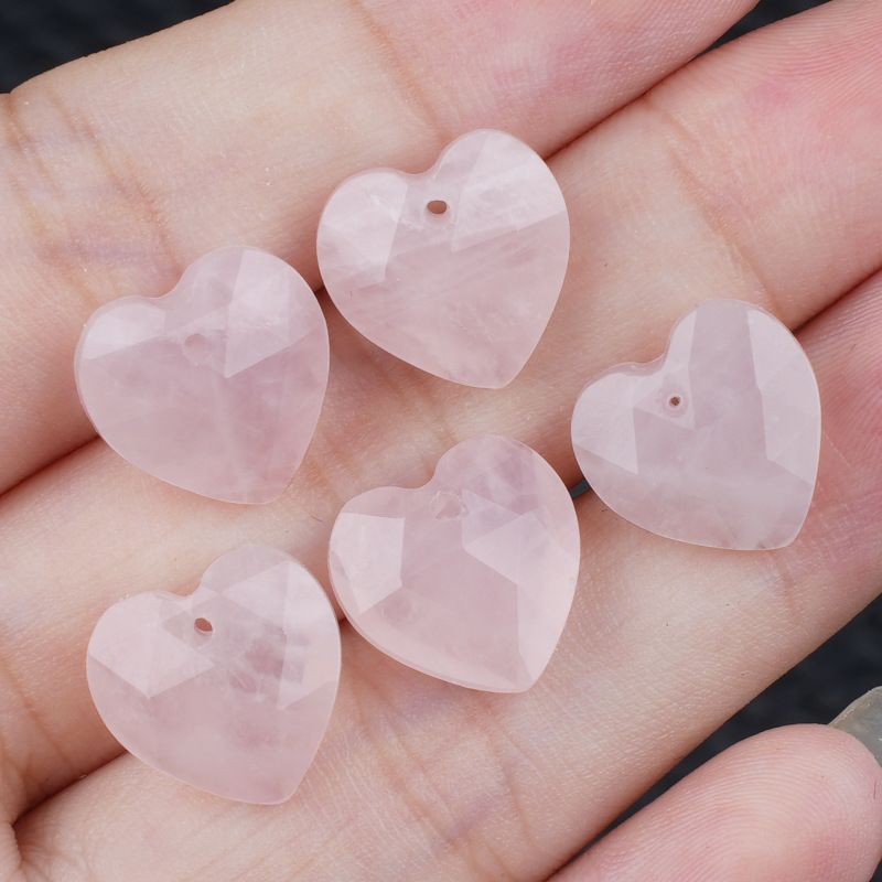 13Mm cristal ágata jade corte amor pingente DIY colar pulseira brincos jóias acessórios material
