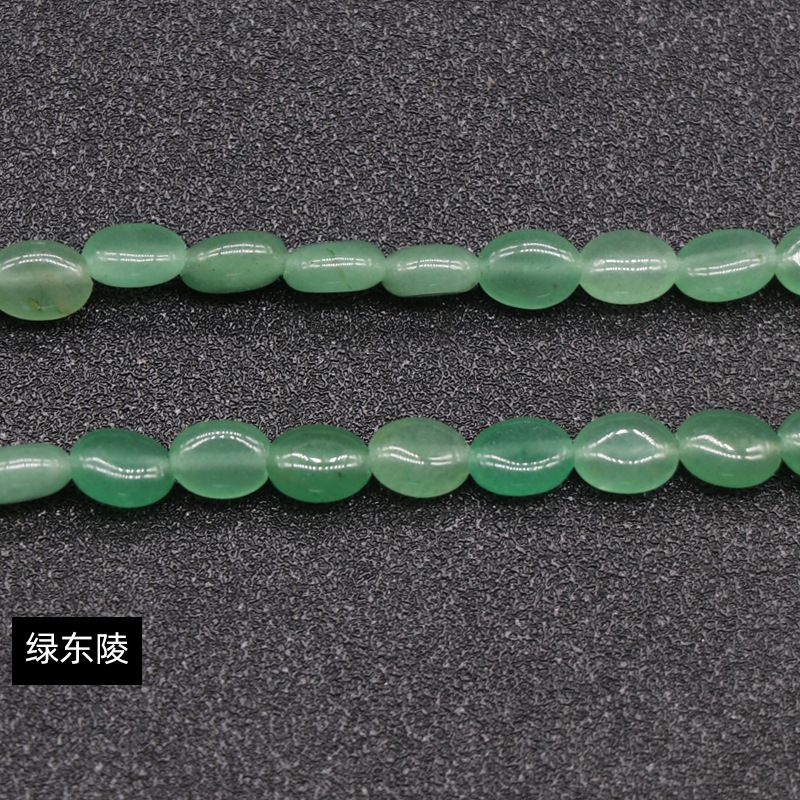 Cristal ágata pedra semi-preciosa em forma de ovo 6 * 8mm oval solto cordão DIY pulseira colar jóias