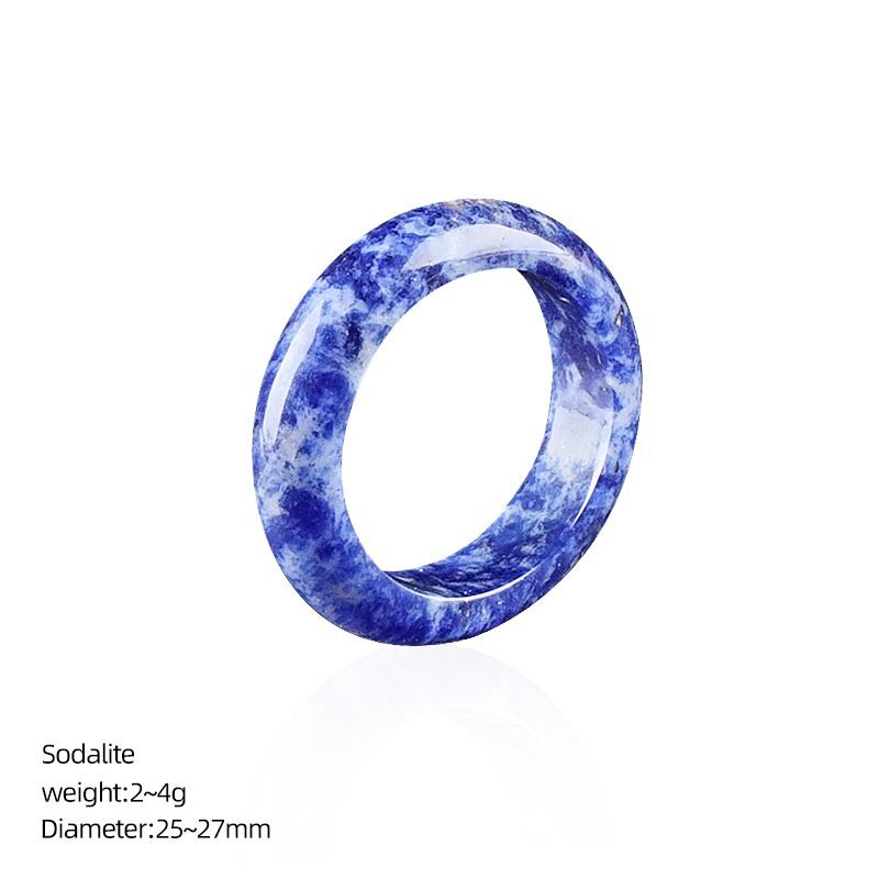 Anéis de cristal natural, pulseiras de mão masculinas e femininas, anéis de corrida, acessórios, anéis de pedra semipreciosa ins nicho high-end sense