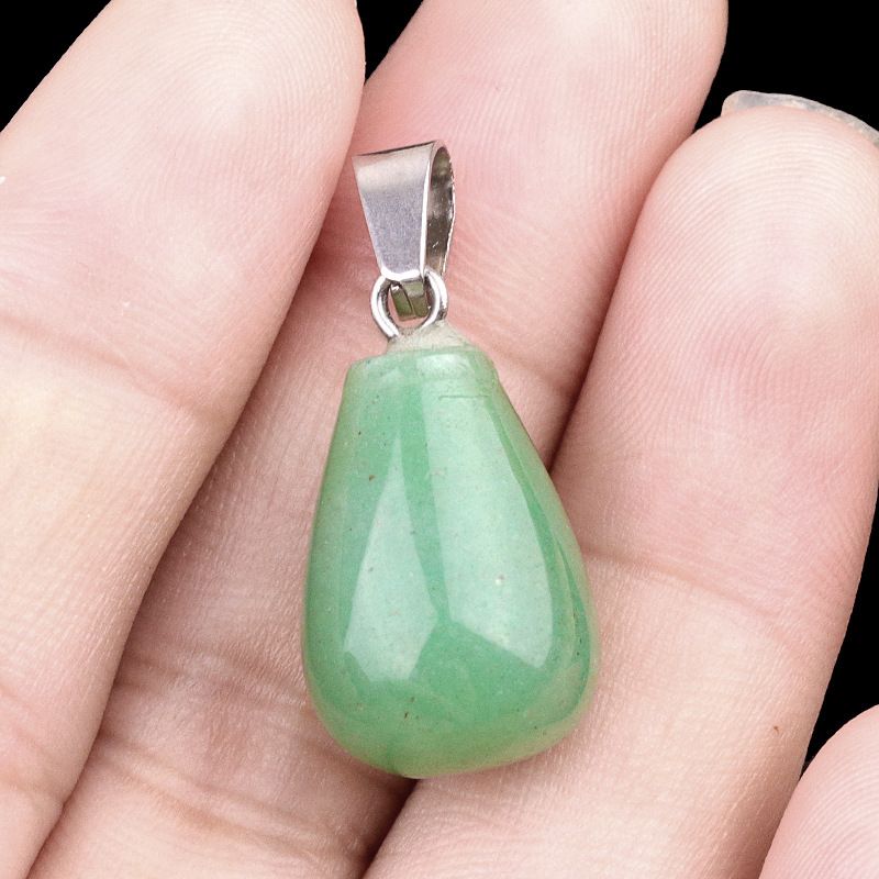1463-20Mm pingente de gota de água redonda, pedra semi-preciosa natural pingente de gota de água redonda brincos DIY colar acessórios de jóias