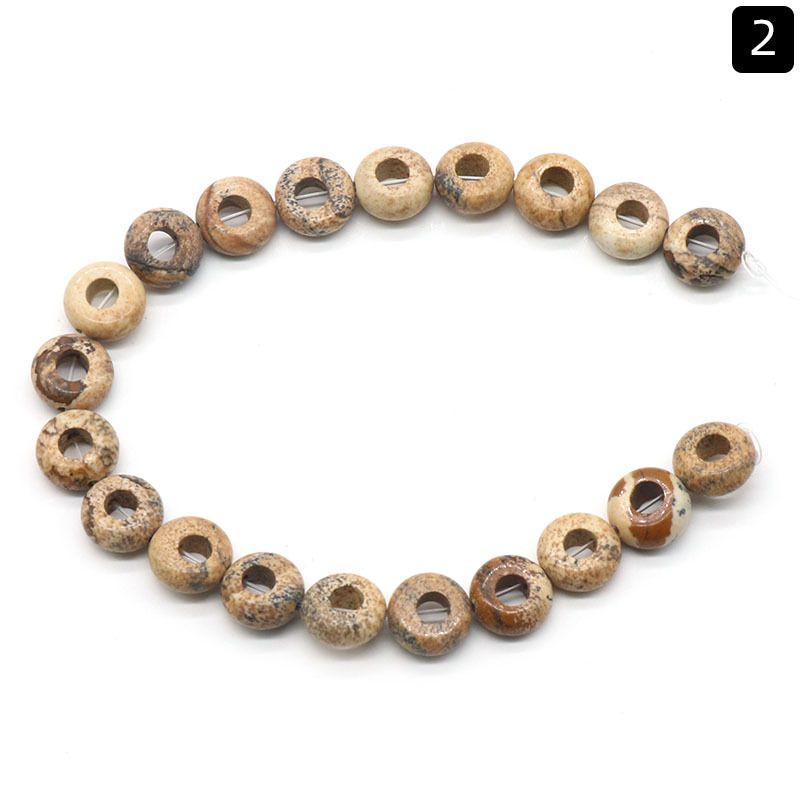 1368-Ágata de cristal natural pedra semi-preciosa 5 * 10mm buraco 4mm ábaco contas soltas contas DIY acessórios de jóias material