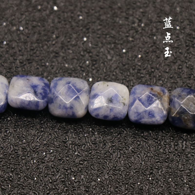 Ágata de cristal pedra semipreciosa 8mm quadrado cortado contas soltas DIY pulseira colar acessórios material