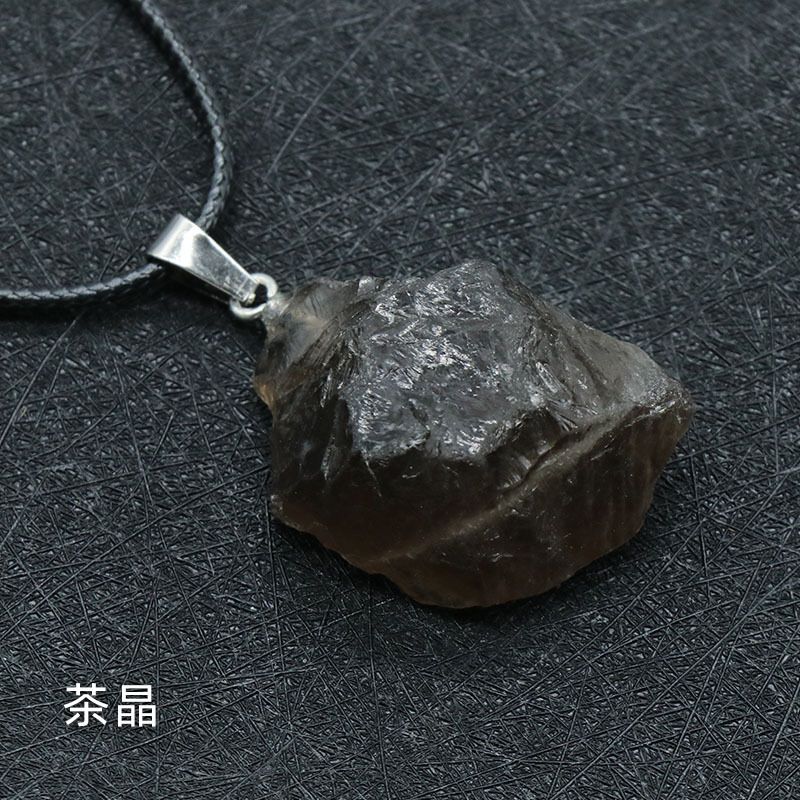 Pingente de pedra áspera, cristal roxo rosa amarelo e branco, olho de tigre Dongling jade pedra de uva, ágata Nanhong.