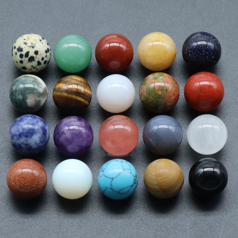 1276-16mmNon-porous-ball bola não porosa em caixa de cristal natural pedra semipreciosa DIY contas redondas