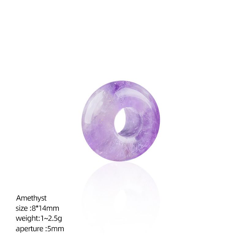 8 * 14Mm grande buraco natural cristal ábaco contas DIY colar colar de roupas de ágata contas soltas contas divisória acessórios de jóias