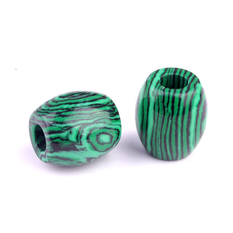 326-Grandes Buracos Grânulos Cristal Ágata Jade Barrel Grânulos Grandes Buracos Soltos 16 × 18mm Abertura 5mm Acessórios para Jóias