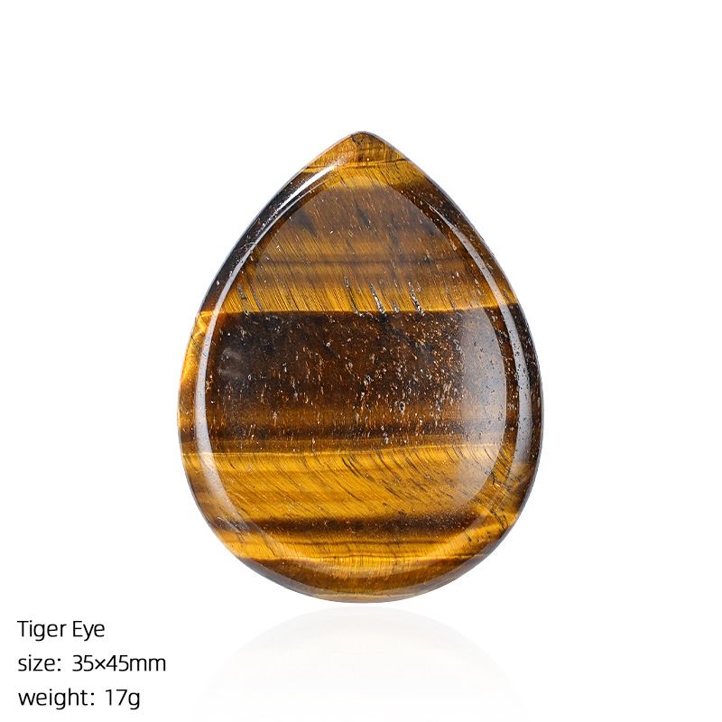 Pedra natural do polegar Massagem de descompressão europeia e americana escultura em pedra de palma com sulco de ágata em forma de gota de água esqueça a pedra da preocupação