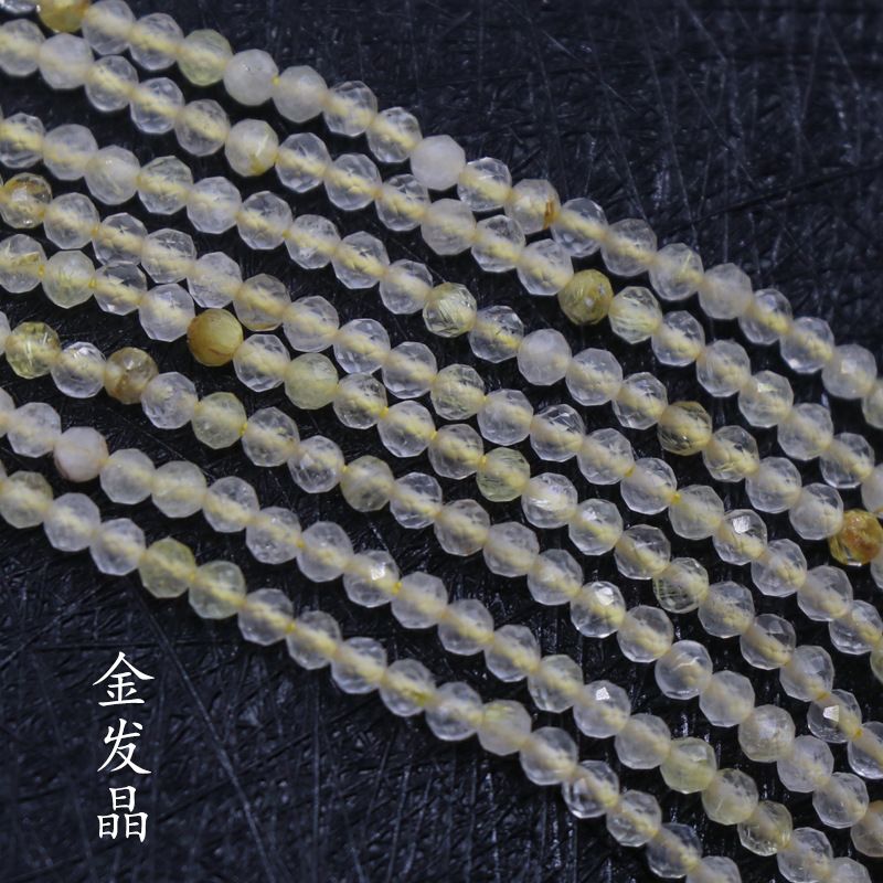 260-Agate cristal de pedra preciosa 2mm corte contas redondas turmalina romã água-marinha contas soltas DIY chapelaria gancho de cabelo borla